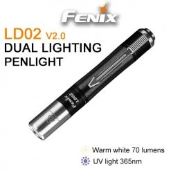 Camping Fenix LD02 V.2 Flashlight With Neutral White And UV LED