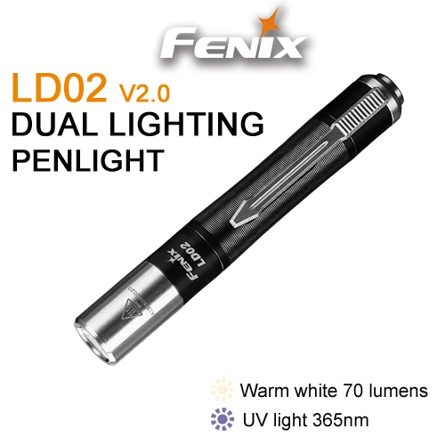 Camping Fenix LD02 V.2 Flashlight With Neutral White And UV LED 3 Camping Fenix LD02 V.2 Flashlight With Neutral White And UV LED