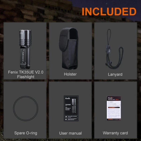 Boating Flashlights Fenix TK35UE V2.0 High Performance Flashlight | Authorized Distributor 6 Boating Flashlights Fenix TK35UE V2.0 High Performance Flashlight | Authorized Distributor - Image 4