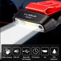 Boating Flashlights Klarus HC3 Visor Light With Motion Sensing | Klarus Distributor -Cheap Brightguy Store Klarus HC3 Visor Light with Motion Sensing 5