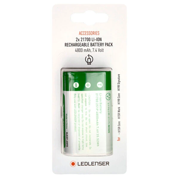 Batteries LEDLenser 2x21700 Lithium Ion Rechargeable Battery Pack | 880604 4 Batteries LEDLenser 2x21700 Lithium Ion Rechargeable Battery Pack | 880604 - Image 2