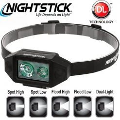 Automotive Repair Flashlights Nightstick Low Profile Dual Light Headlamp NSP-4614B