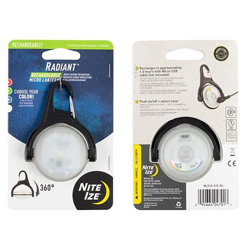 Boating Flashlights Nite Ize Radiant Rechargeable Micro Lantern | Distributor 4 Boating Flashlights Nite Ize Radiant Rechargeable Micro Lantern | Distributor - Image 2