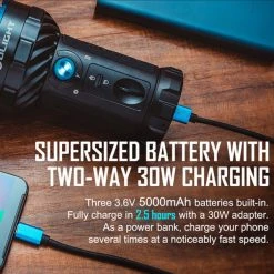 Bright Flashlights Olight Marauder 2 High Performance Flashlight | 14,000 Lumens -Cheap Brightguy Store Olight Marauder 2 High Performance Flashlight 5 600x600 1