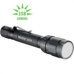 Camping Pelican 2370 High Performance Flashlight - White, Red And Blue Output - 358 Lumens