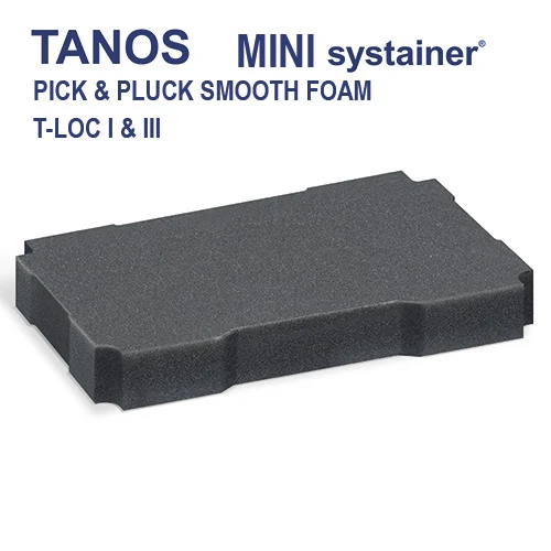 T-Loc TANOS Mini Systainer® Pick & Pluck Smooth Base Foam | 80101376 -Cheap Brightguy Store TANOS Mini systainer Pick and Pluck Smooth Foam